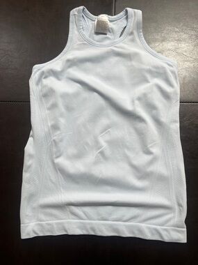 Athleta Pale Blue Racerback Performance Tank